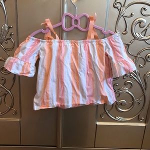 Janie & Jack 2 Piece Summer Striped Top & Shorts
